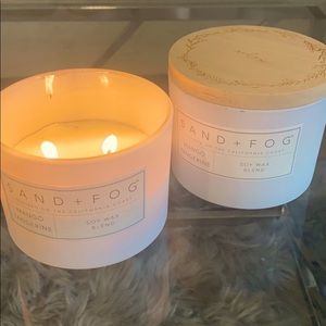 NEW Sand + Fog candle (scent: mango tangerine)